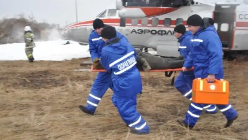 Пассажирский самолет "потерпел крушение" в аэропорту Костаная