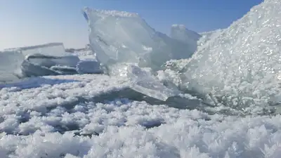 как спастись на хрупком льду, фото - Новости Zakon.kz от 07.03.2023 16:11