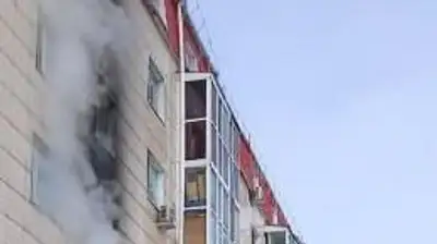 125 человек эвакуировали из-за пожара в пятиэтажном доме в Астане , фото - Новости Zakon.kz от 21.02.2023 15:53
