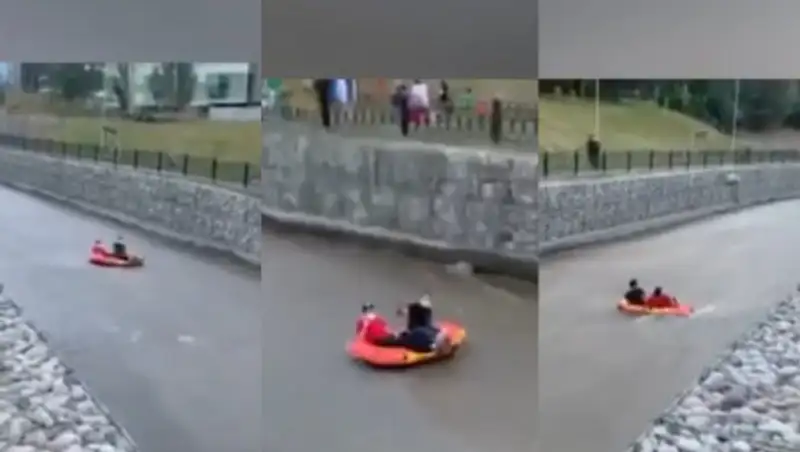 По алматинской речке спустились "рафтеры"