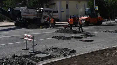 ремонт дорог в городе, износ дорог, ежегодное строительство дорог, фото - Новости Zakon.kz от 10.05.2023 11:00
