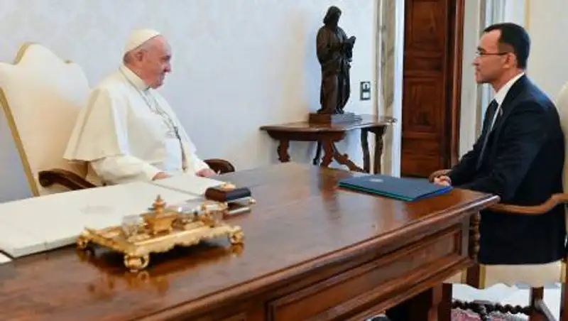 Маулен Ашимбаев встретился с Папой Римским Франциском