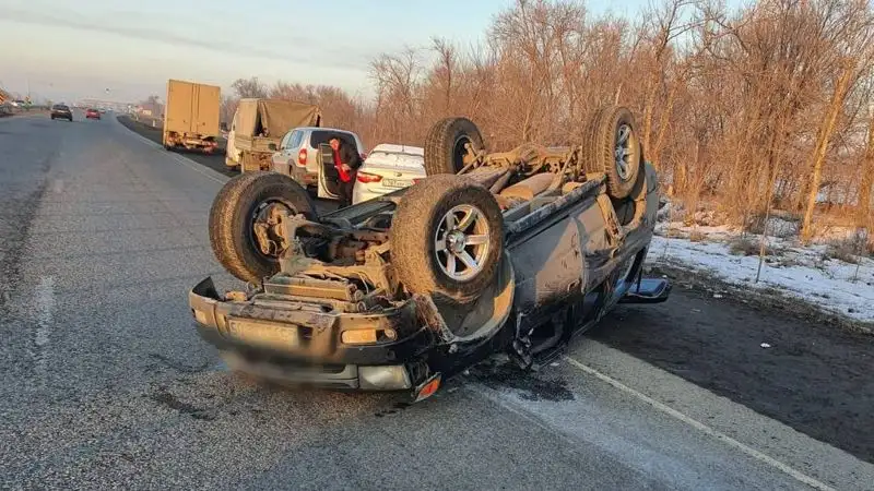 В Талдыкоргане в результате ДТП в больницу попали грудной ребенок и пенсионерка