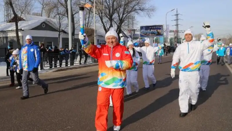 Факел универсиады-2017 зажгли в Карагандинской области