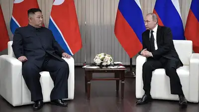 Ким Чен Ын и Владимир Путин в 2019 году