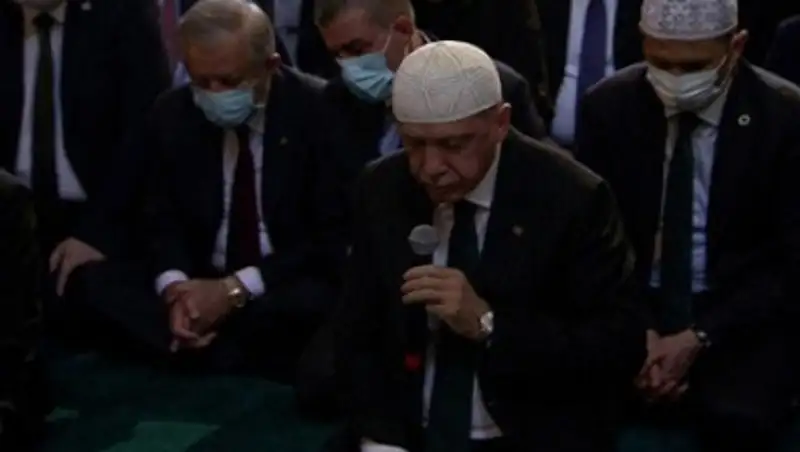 Эрдоган посчитал число прихожан мечети Айя-София