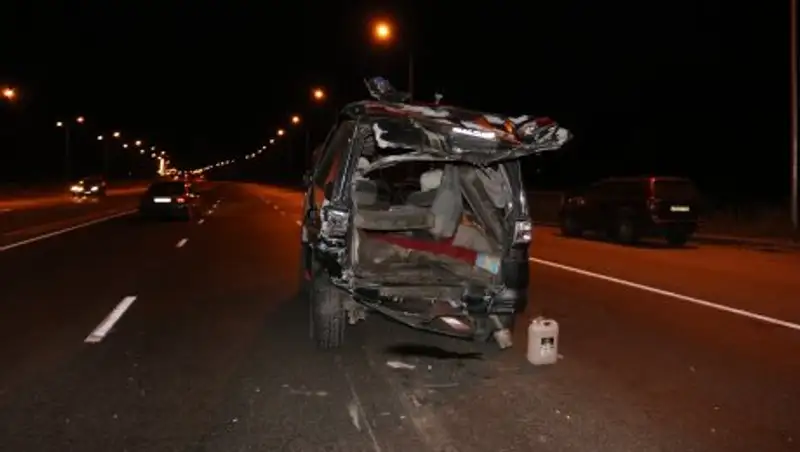 В Алматы произошло ДТП с участием двух Mitsubishi Delica