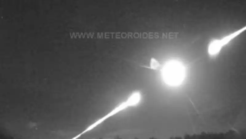 Падение "огненного шара" в Испании попало на видео