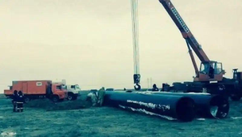 Подача газа, прерванная из-за пожара на газопроводе, полностью возобновлена в ЗКО