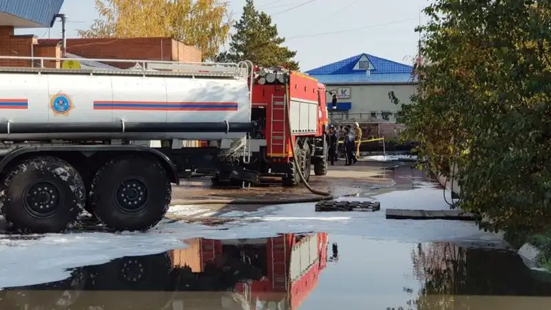 Место пожара, фото - Новости Zakon.kz от 03.10.2023 13:37