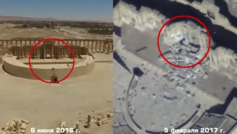 Видео взорванных ИГ главных достопримечательностей Пальмиры