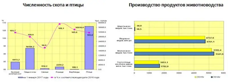 О развитии животноводства в Республике Казахстан в 2016 году