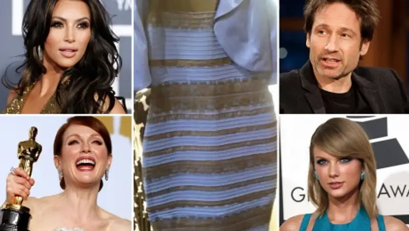 Какого цвета платье глазами знаменитостей