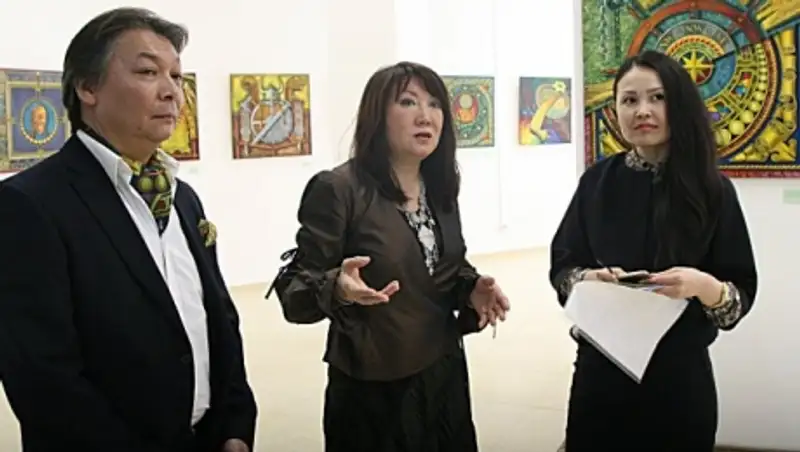 Пять новых картин посвятил Казахстану известный художник Булат Мекебаев