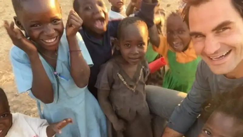 Роджер Федерер в Африке