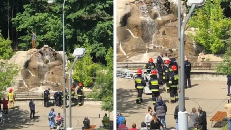 Пьяный посетитель зоопарка залез на медведя и попал на видео