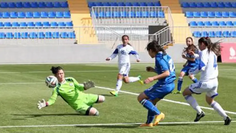 Юные футболистки Казахстана заняли третье место на Кубке Развития