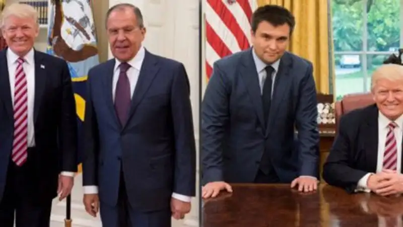 Трамп выложил в Twitter фото с Лавровым и Климкиным и призвал "творить мир"