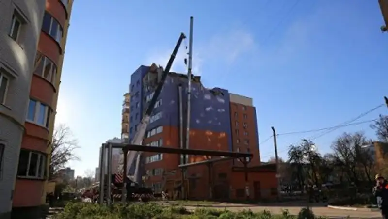 Кинологи не обнаружили людей под завалами дома в Рязани