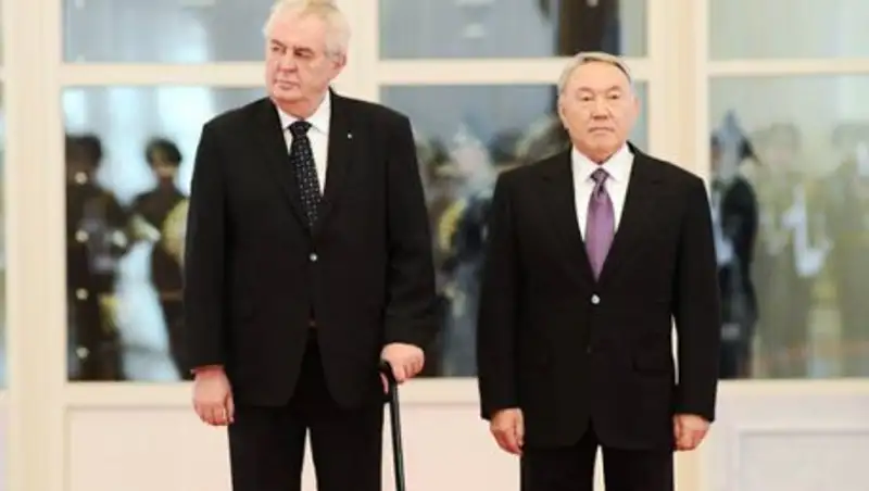 Нурсултан Назарбаев встретился с Президентом Чешской Республики Милошем Земаном