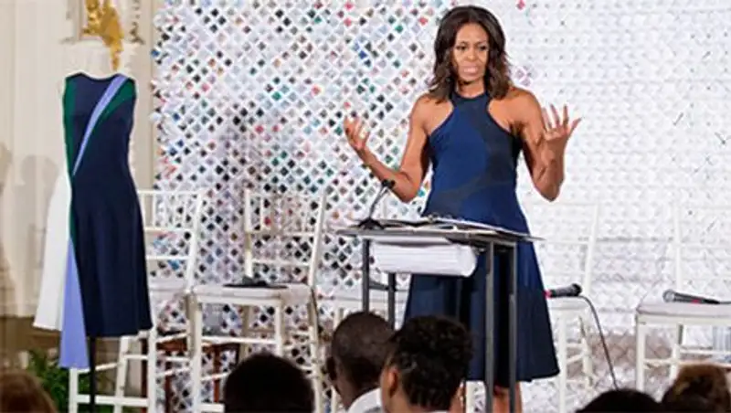 Мишель Обама вышла в свет в платье от украинского дизайнера