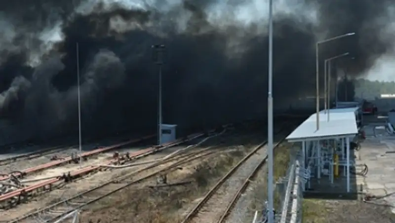 На нефтебазе под Киевом произошло новое возгорание