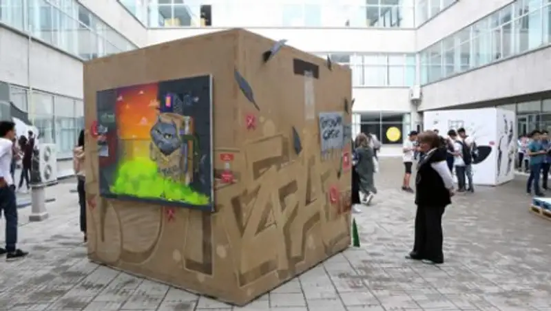 В Национальной библиотеке РК к 20-летию Астаны стартовал фестиваль молодых художников FOYA