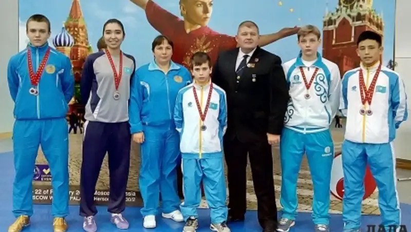 Актауские спортсмены завоевали шесть медалей на международном турнире по ушу в Москве