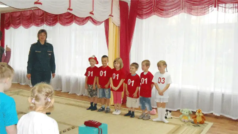 В СКО спасатели провели в детском саду интеллектуальную игру