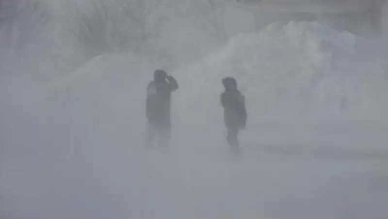 В двух областях РК из-за метели закрыто движение автотранспорта