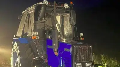 Трактор пропавшего при тушении пожара в "Семей орманы" тракториста нашли полицейские 