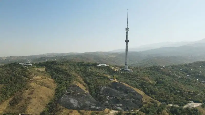 Как выглядит Кок-Тобе после пожара