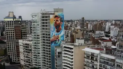 Граффити Месси Росарио, фото - Новости Zakon.kz от 14.12.2021 13:04