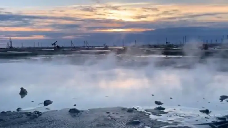 Огонь на скважине Каламкас погас