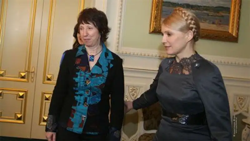 Кэтрин Эштон и Юлия Тимошенко обсудили пути выхода из кризиса