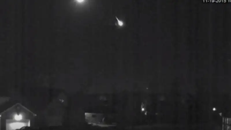 На США упал крупный метеорит