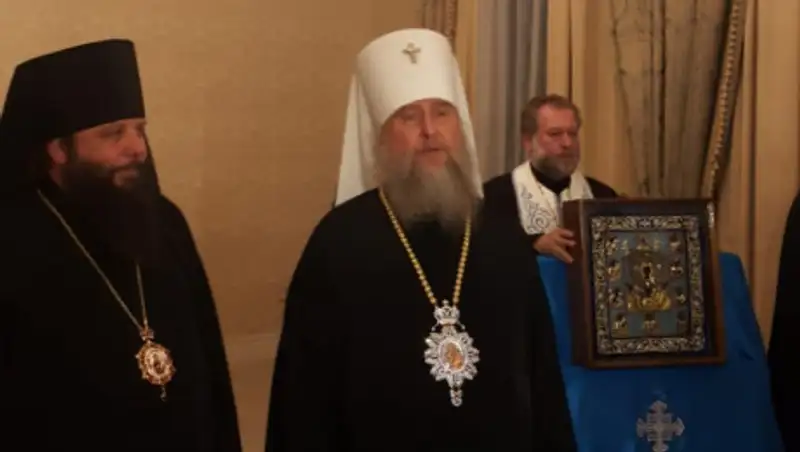 Чудотворную икону "Знамение" привезли в Алматы