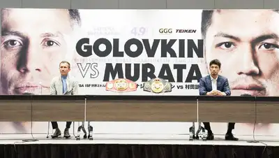 Бокс пресс-конференция, Головкин, Мурата