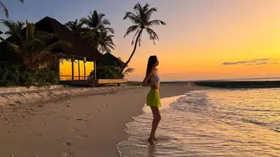 Сабина Алтынбекова отдых Мальдивы, фото - Новости Zakon.kz от 25.05.2023 14:57