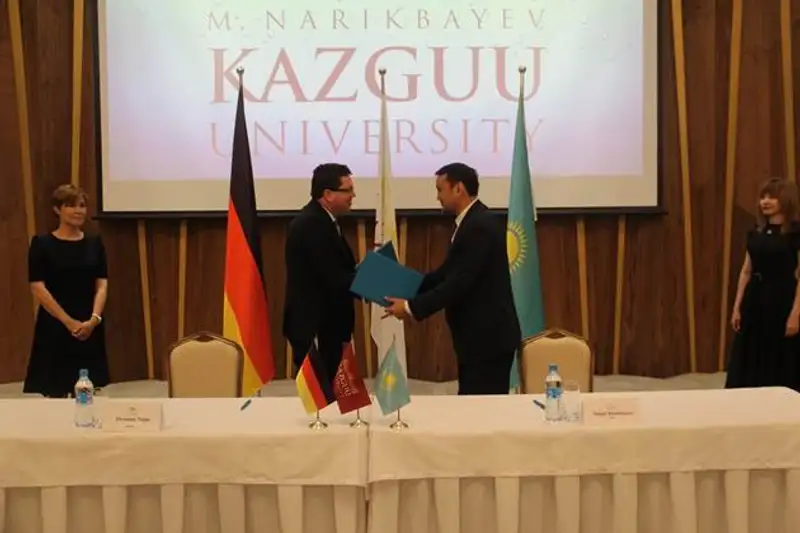 В КАЗГЮУ состоялось открытие Школы немецкого права, фото - Новости Zakon.kz от 05.06.2019 15:31