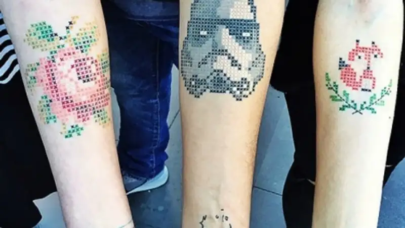 Интересные татуировки «крестиком» от турецкого тату-мастера