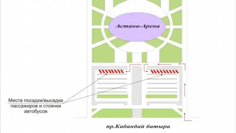 Как будет организовано движение в Астане на время футбольного матча 15 февраля