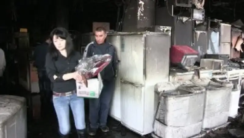 Ночью в Шымкенте сгорел универмаг