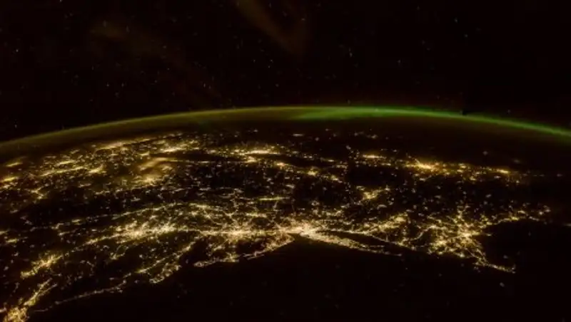 Астронавт NASA снял панораму северного сияния