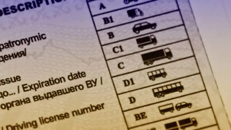Возможно так будут выглядеть новые водительские права в Казахстане