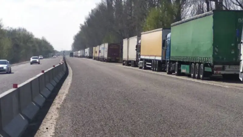 Сотни фур застряли на казахстанско-кыргызской границе