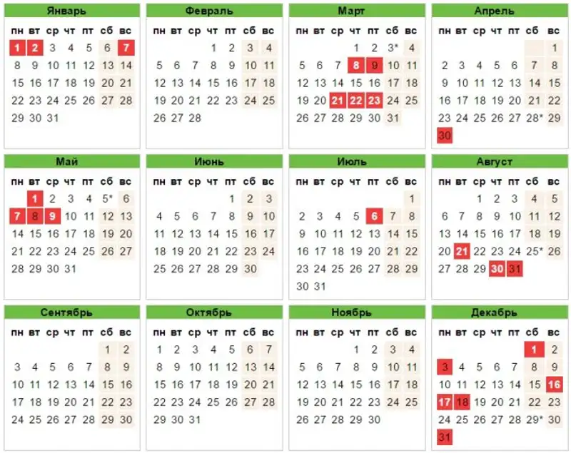 Календарь праздничных дней в Казахстане на 2018 год ᐈ новость от 22:17, 05  января 2018 на zakon.kz