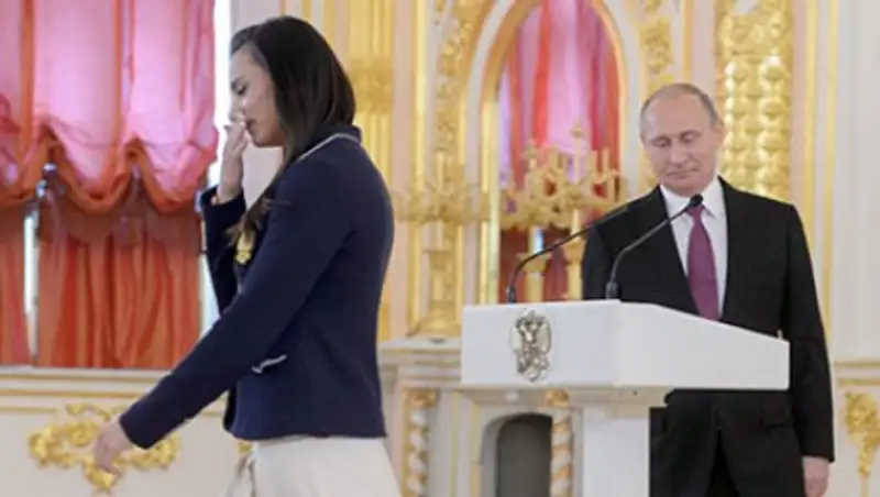 Исинбаева рассказала о реакции Путина на ее плач