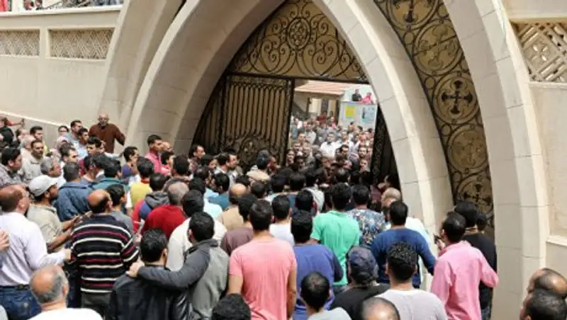 Опубликовано видео взрыва возле храма в Александрии