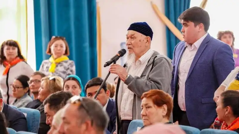 Женис Касымбек встретился с жителями , фото - Новости Zakon.kz от 26.05.2023 11:24